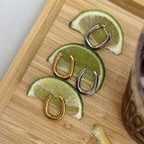 Ovale Hoops 18K Guldbelagt 20mm Stor
