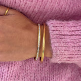 Oval Dome Bangle 18K Guldbelagt