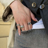Twist Dome Ring Sølvfarvet