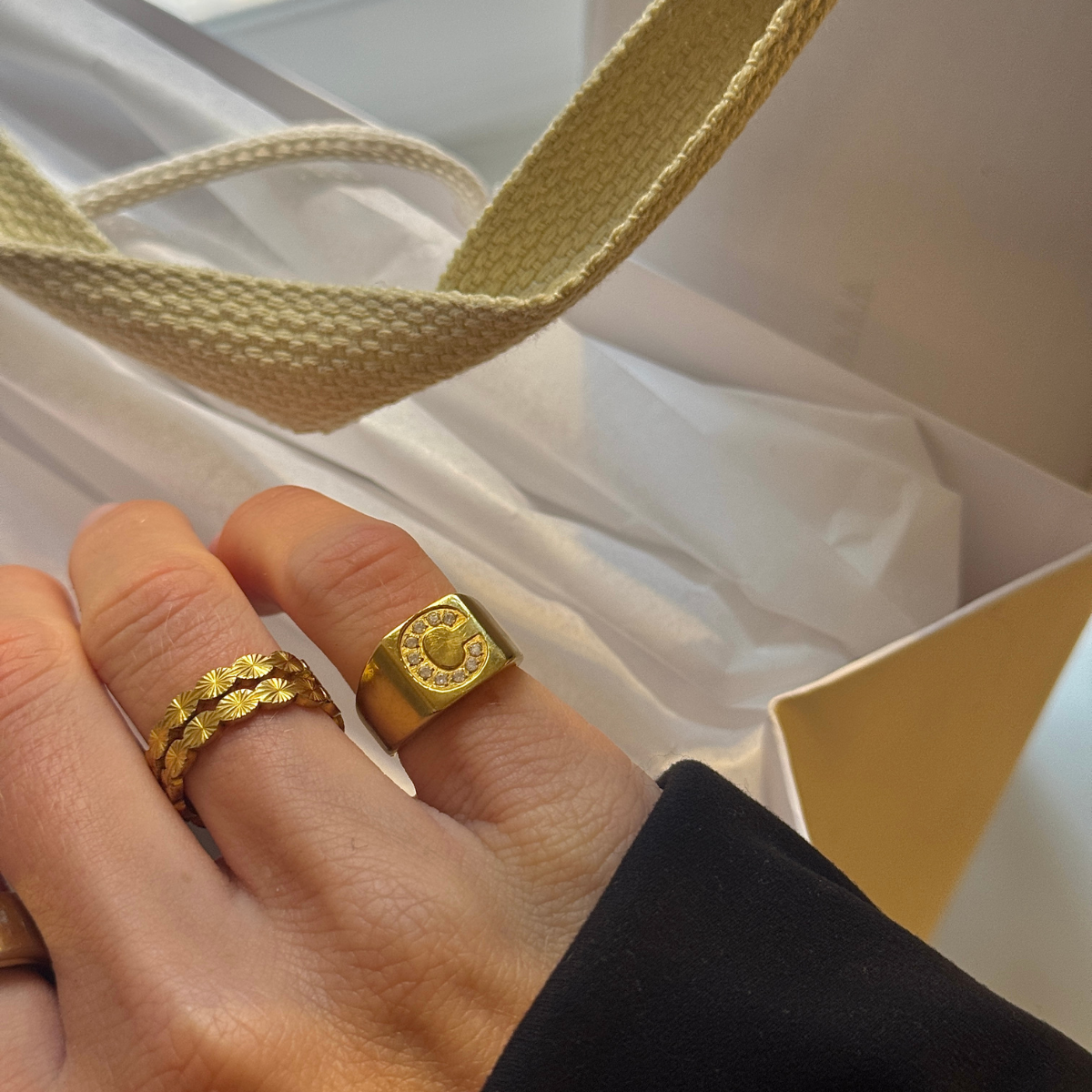 Sun Kiss Eternity ring 18K guldbelagt 3mm Camilla Krøyer Jewellery