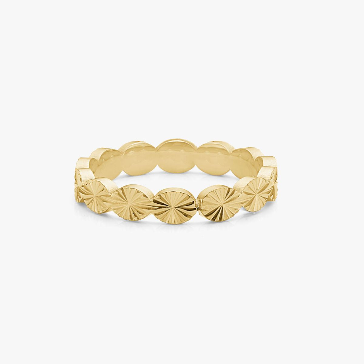 Sun Kiss Eternity ring 18K guldbelagt 3mm Camilla Krøyer Jewellery