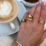 Sun Kiss Eternity ring 18K guldbelagt 3mm Camilla Krøyer Jewellery