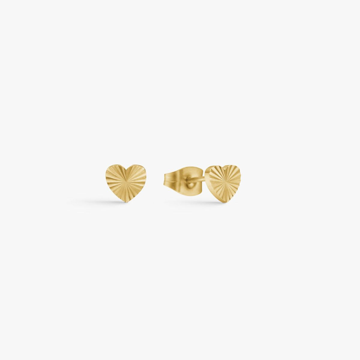 Sun Kiss Heart Stud Øreringe 18K Guldbelagt Camilla Krøyer Jewellery