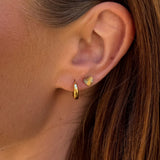 Sun Kiss Heart Stud Øreringe 18K Guldbelagt Camilla Krøyer Jewellery