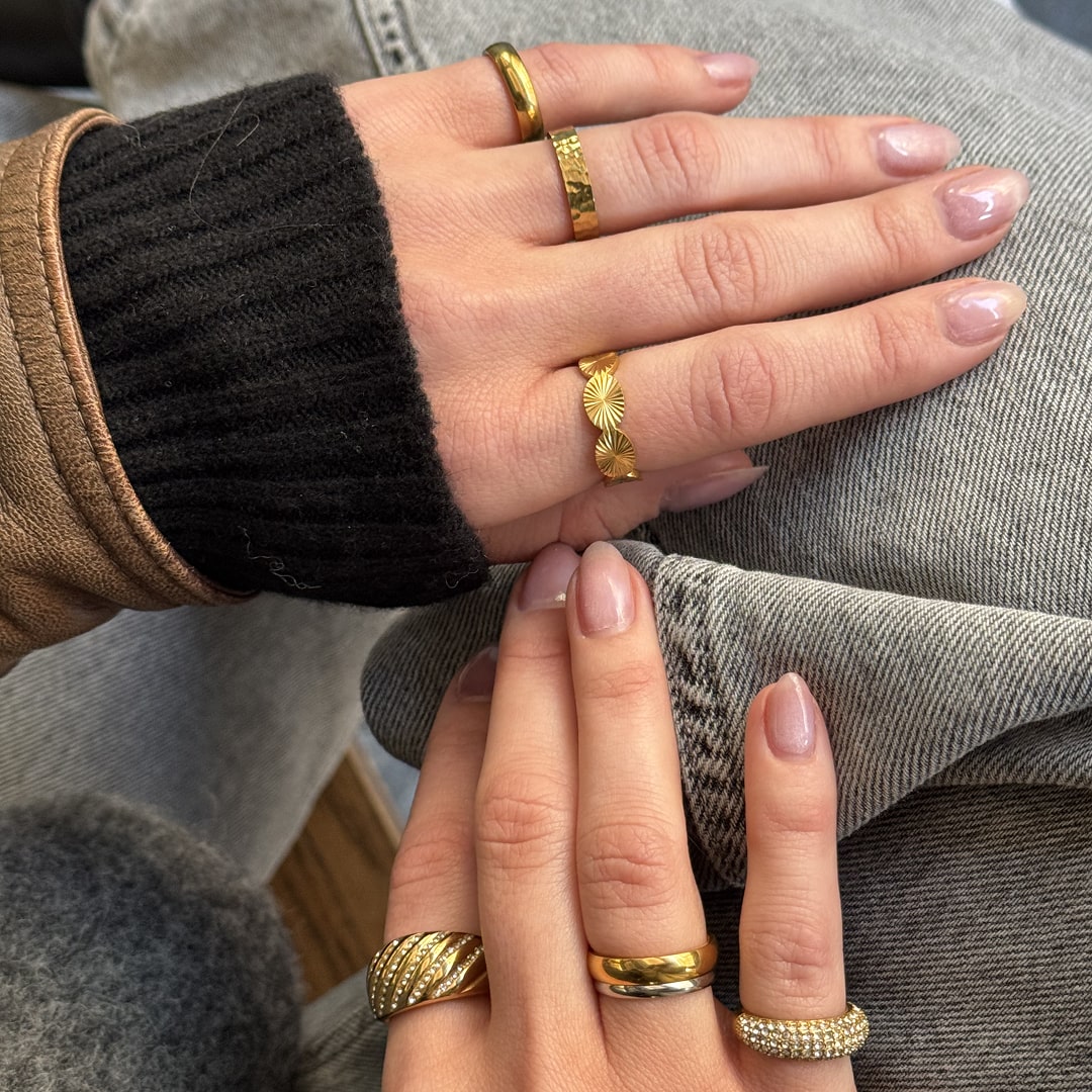 Sun Kiss Eternity Ring 18K Guldbelagt 7mm Camilla Krøyer Jewellery