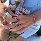 Sun Kiss Eternity Ring 18K Guldbelagt 7mm Camilla Krøyer Jewellery
