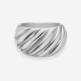 Twist Dome Ring Sølvfarvet