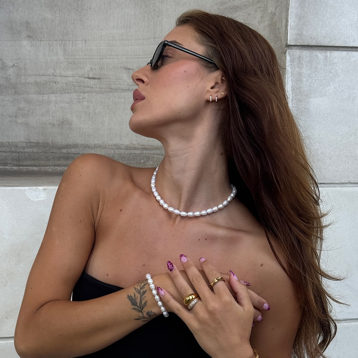 7mm classic perle armbaand 