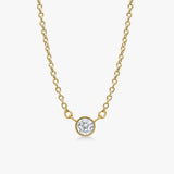 Floating Krystal Halskaede 18k guldbelagt Camilla Kroeyer Jewellery