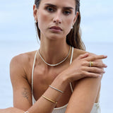 Tennis Luxe Icon Halskæde 18K Guldbelagt