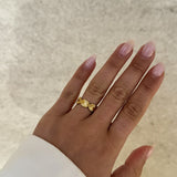Sun Kiss Eternity Ring 18K Guldbelagt 7mm Camilla Krøyer Jewellery