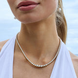 Tennis Luxe Icon Halskæde 18K Guldbelagt