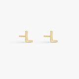 Camilla Krøyer Jewellery Classic Bogstav Stud Øreringe 18K Guldbelagt