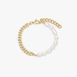 Panser Facet Perle Armbånd 18K Guldbelagt 5mm Camilla Krøyer Jewellery 