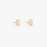 Camilla Krøyer Jewellery Classic Bogstav Stud Øreringe 18K Guldbelagt