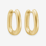 Oval Hoops 18K Guldbelagt 20mm Stor Camilla Krøyer Jewellery