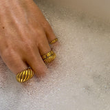 Camilla Krøyer Jewellery Classic Twist Dome Ring 18K Guldbelagt