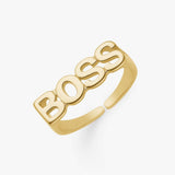 Camilla Krøyer Jewellery BOSS Signet Ring 18K Guldbelagt