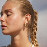 Oval Hoops 18K Guldbelagt 20mm Stor Camilla Krøyer Jewellery
