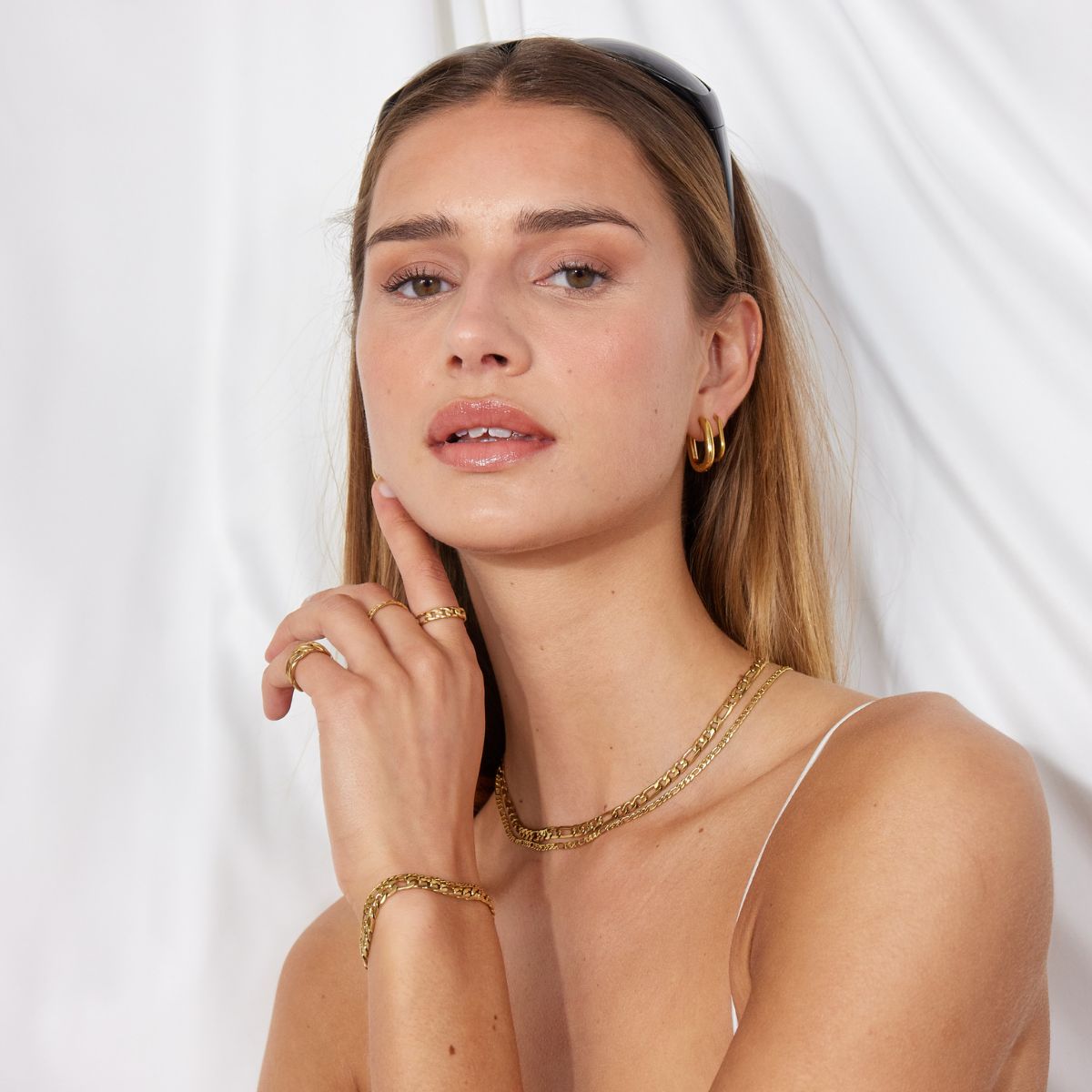 Camilla Krøyer Jewellery Oval Hoops 18K Guldbelagt 20mm Lille