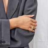 Twist Dome Ring 18K Guldbelagt Camilla Krøyer Jewellery