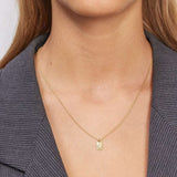 Camilla Krøyer Jewellery Melted Firkantet Halskæde 18K Forgyldt Sølv Mini