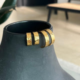 Camilla Krøyer Jewellery Hamret Classic Hoops 18K Guldbelagt 20mm