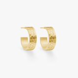 Camilla Krøyer Jewellery Hamret Classic Hoops 18K Guldbelagt 15mm
