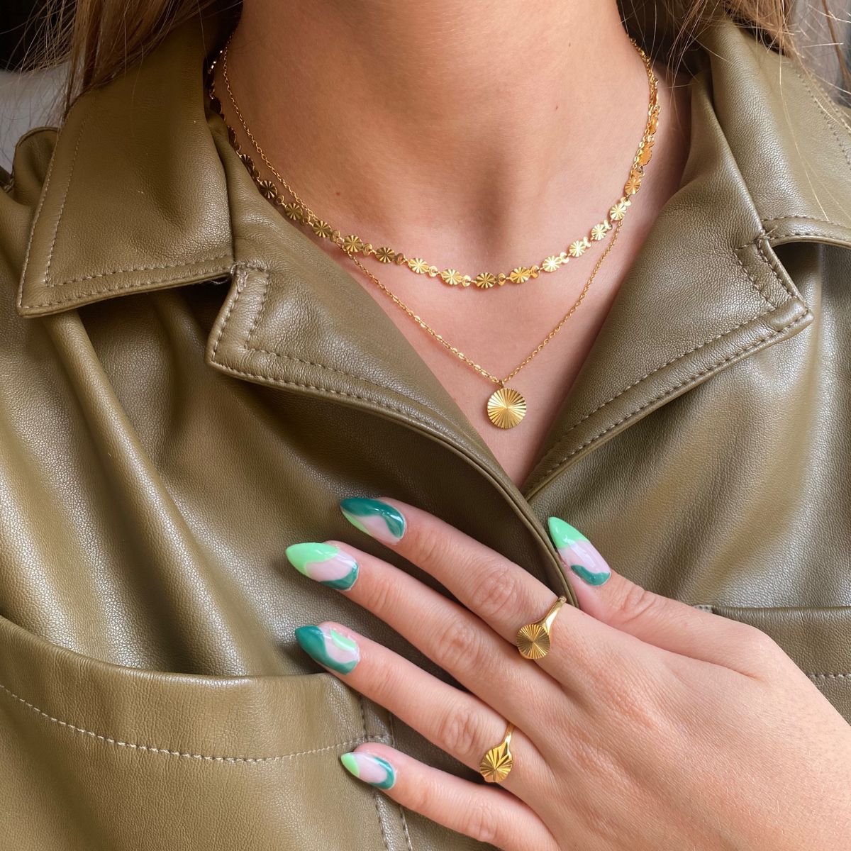 Sun Kiss Halskæde 18K Guldbelagt Rund Camilla Krøyer Jewellery