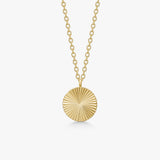 Sun Kiss Halskæde 18K Guldbelagt Rund Camilla Krøyer Jewellery