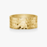 Camilla Krøyer Jewellery Hamret Band Ring 18K Guldbelagt 8mm